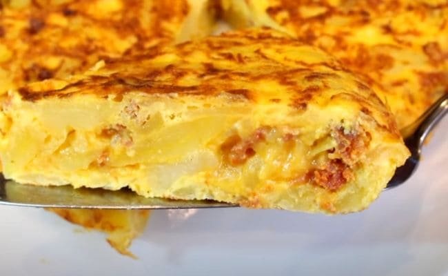 Tortilla De Patatas Con Cebolla Receta Fácil