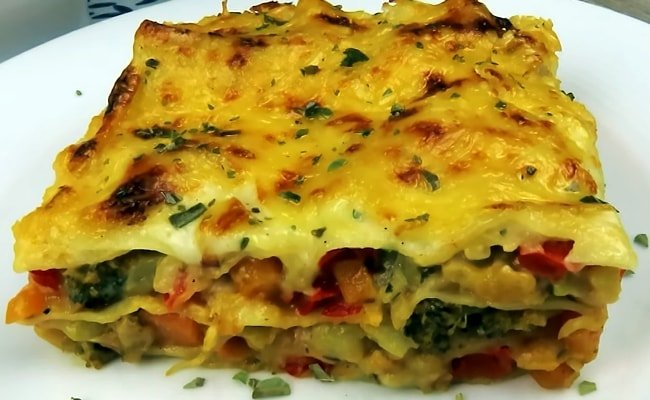 Receta Lasaña De Verduras Con Bechamel Fácil