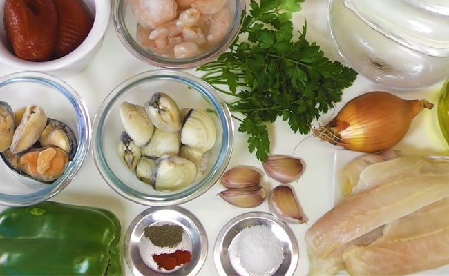Sopa de pescado merluza y gambas Receta Facil