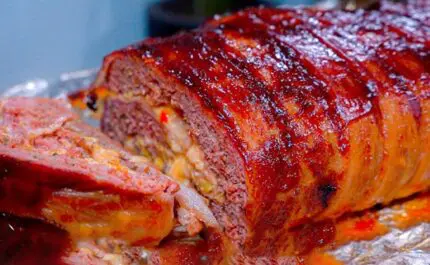 ROLLO de CARNE Envuelto en Tocino