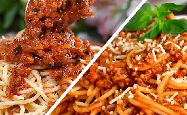 Spaghetti a la Bolognesa Receta Fácil
